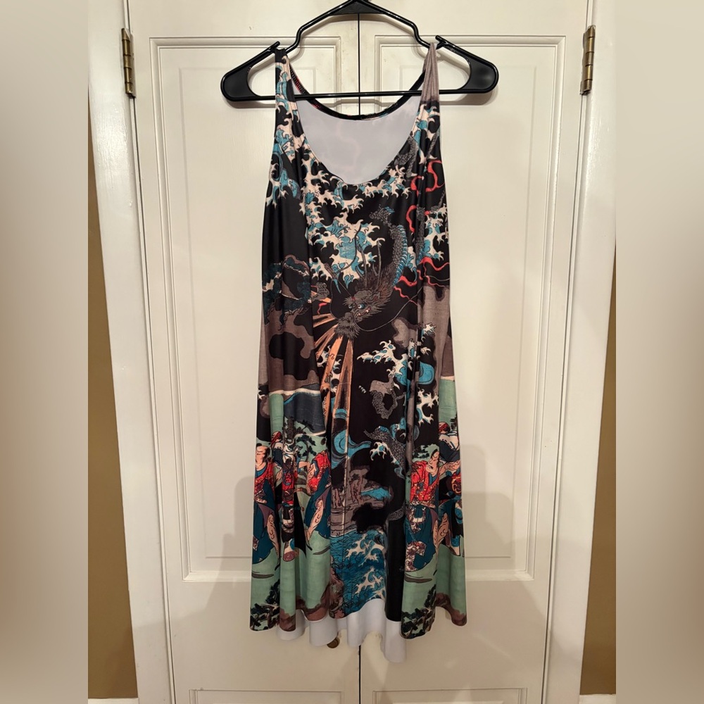EUC BLACKMILK THUNDER GOD SKATER DRESS XL - Picture 2 of 3